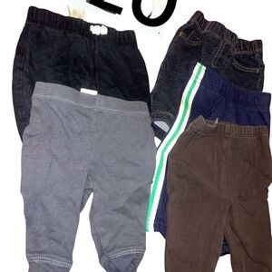 Kids Bottoms 5-Pack - Gray, Navy, Brown, Black